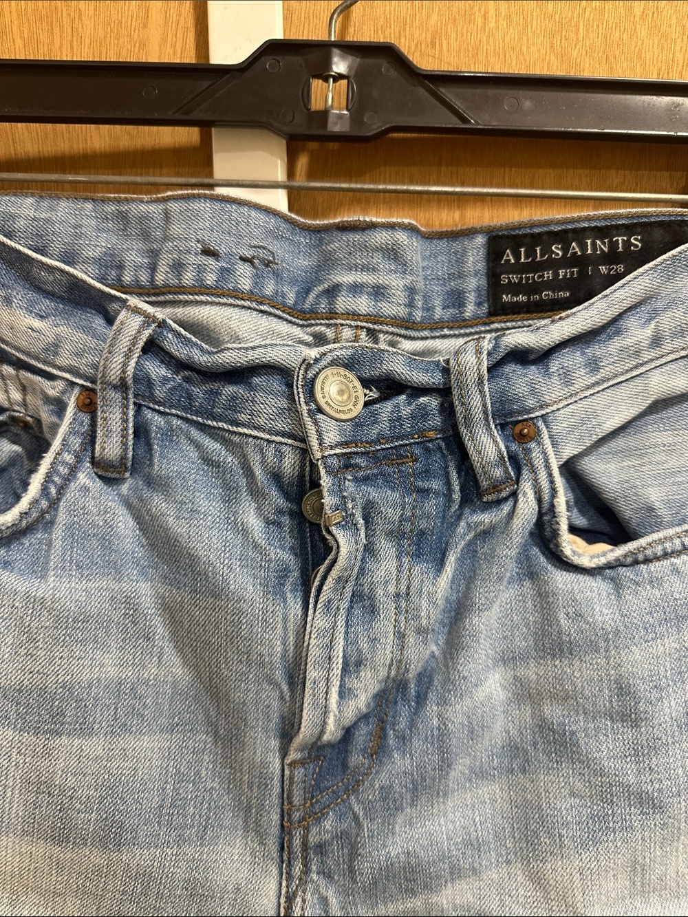 AllSaints Light Wash Slim Men’s/wimen’s Jeans